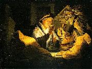 Rembrandt Peale Money Changer oil on canvas